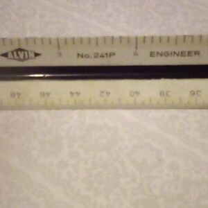 Alvin 3 Sided Triangular Engineer Ruler Made In Germany.